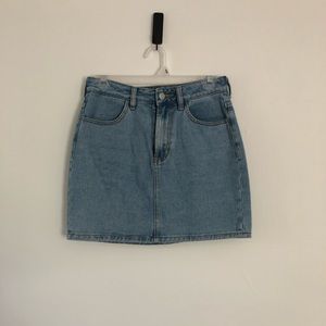 Brandy Melville high-waist denim mini skirt